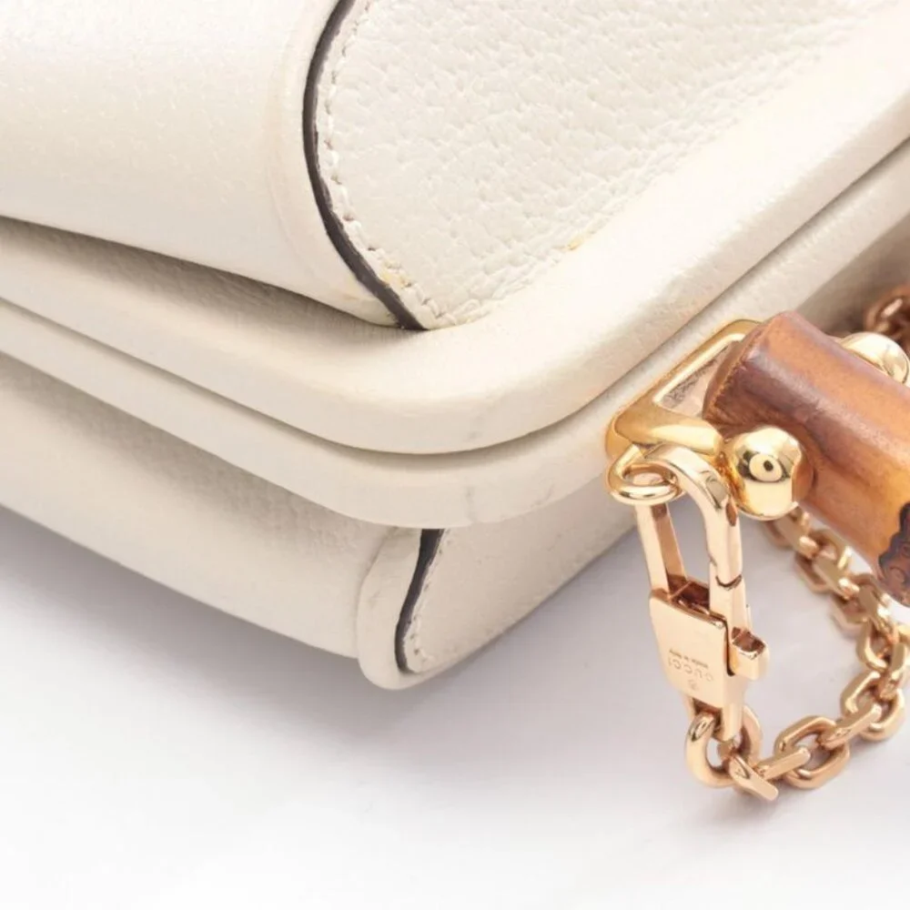 Gucci Handbag Bamboo Mini Bucket Light Beige Leather - Picture 7 of 7